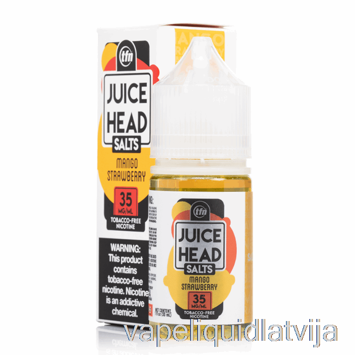 Mango Zemeņu - Sulas Galvas Sāļi - 30ml 35mg Vape šķidrums